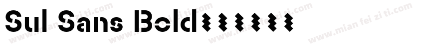 Sul Sans Bold字体转换